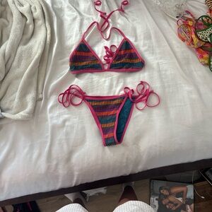 Kulani Kini, Triangl, and BlackBough Multicolor Bikini Bundle all Small/Medium